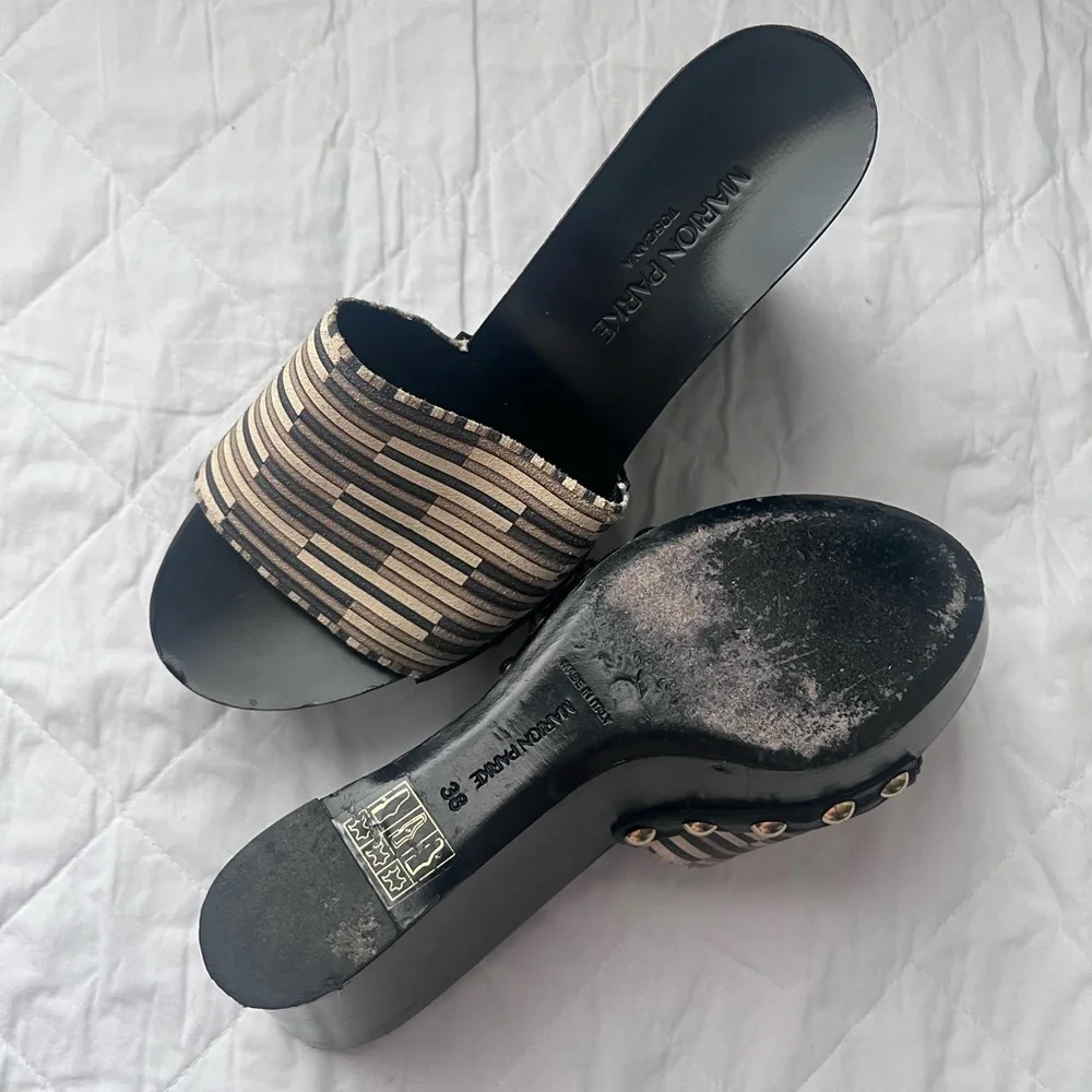 Marion Parke Women Shoes Size 38 Wedges - Picture 2 of 5